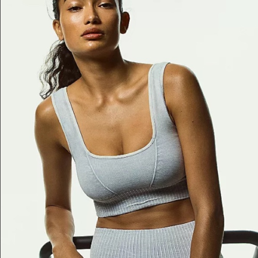 New Free People Good Karma bra in light Gray M/L $48